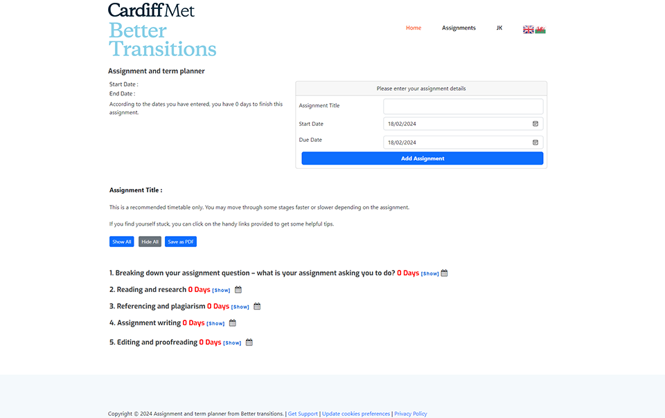 Assignment and Term Planner