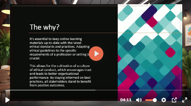 Professional Standards storyboard